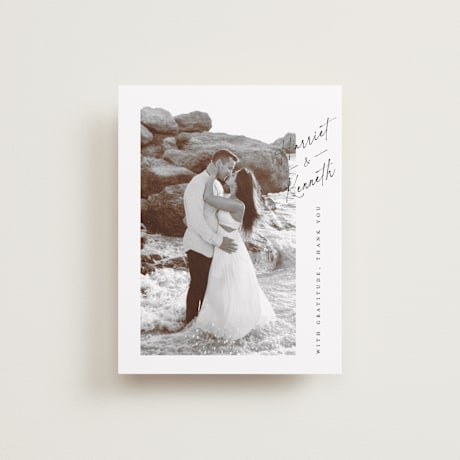 Flat Wedding Thank You Cards