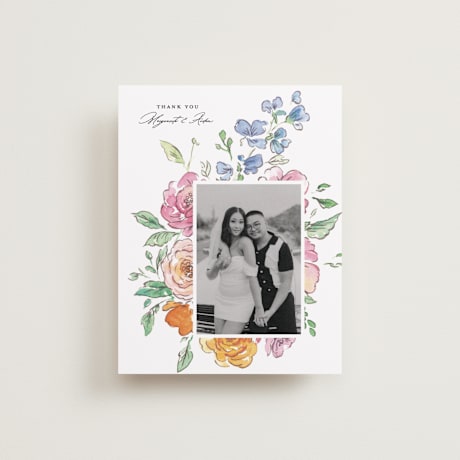 Flat Wedding Thank You Cards