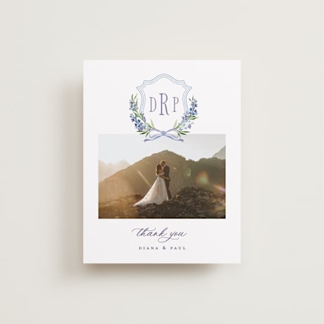 Flat Wedding Thank You Cards