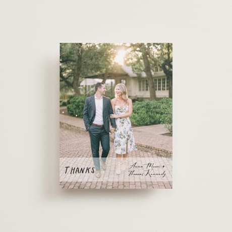 Flat Wedding Thank You Cards