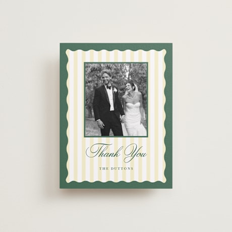 Flat Wedding Thank You Cards