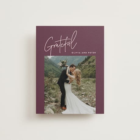Flat Wedding Thank You Cards