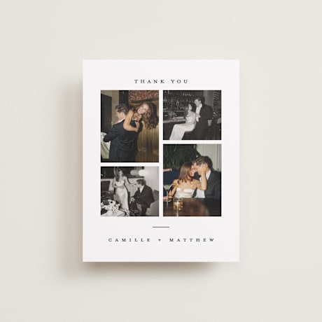 Flat Wedding Thank You Cards