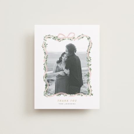 Flat Wedding Thank You Cards