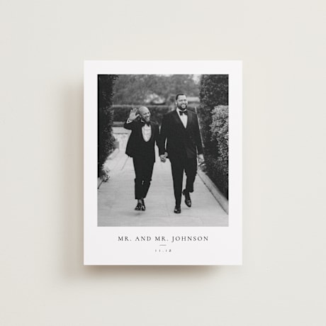 Flat Wedding Thank You Cards
