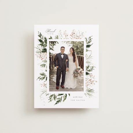 Flat Wedding Thank You Cards