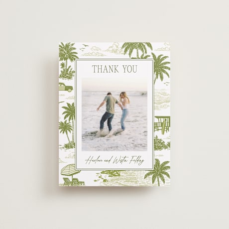Flat Wedding Thank You Cards
