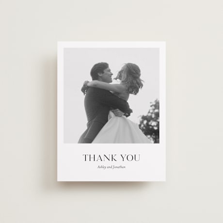 Flat Wedding Thank You Cards