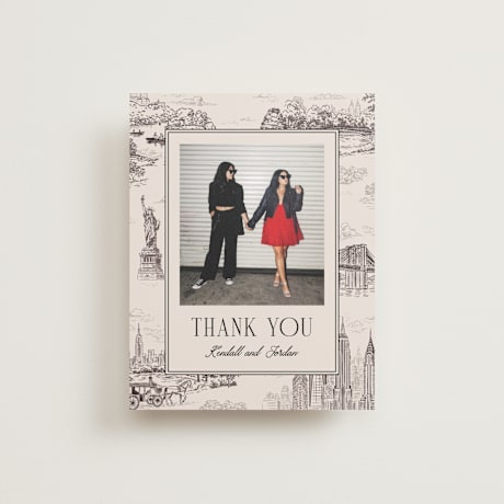 Flat Wedding Thank You Cards
