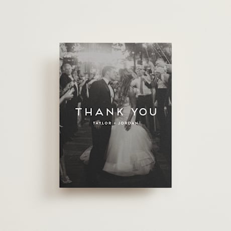 Flat Wedding Thank You Cards