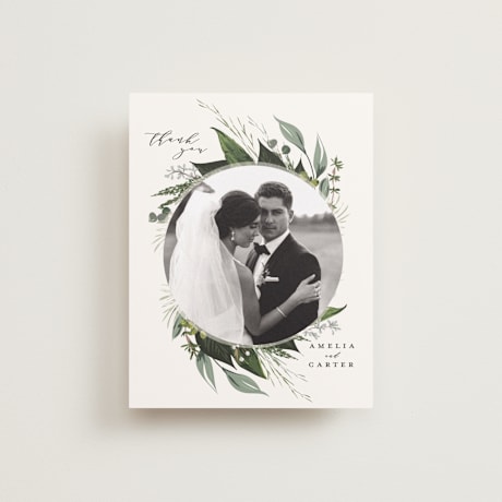 Flat Wedding Thank You Cards