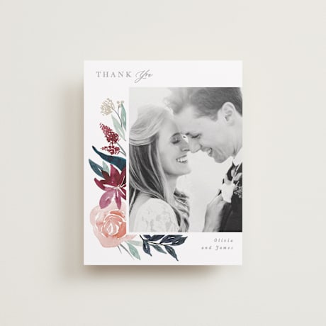 Flat Wedding Thank You Cards