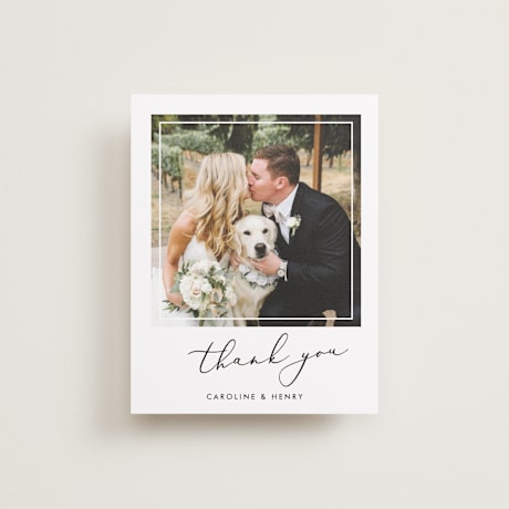 Flat Wedding Thank You Cards