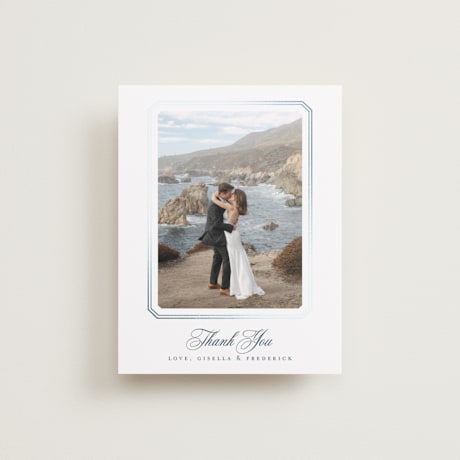 Foil-Pressed Flat Wedding Thank You Cards