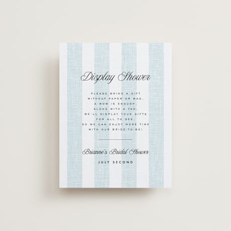 Bridal Shower Insert Cards