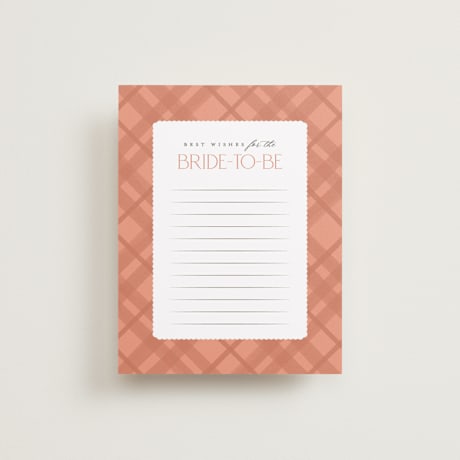 Bridal Shower Insert Cards
