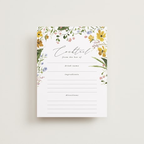 Bridal Shower Insert Cards