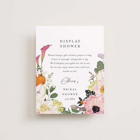 Bridal Shower Insert Cards