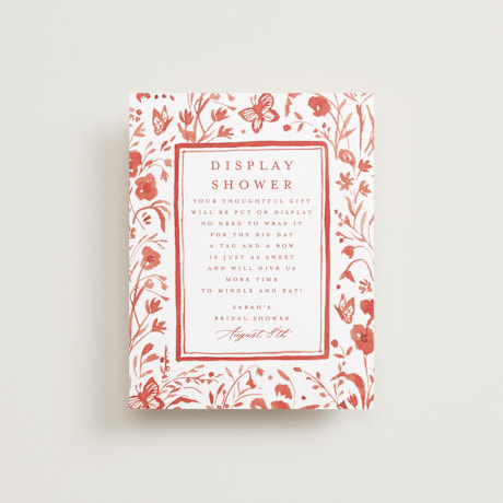 Bridal Shower Insert Cards