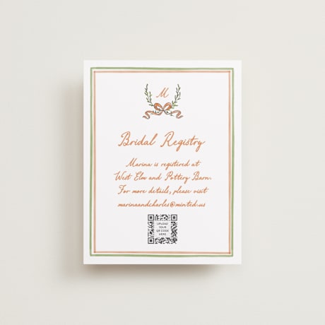 Bridal Shower Insert Cards