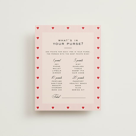Bridal Shower Insert Cards