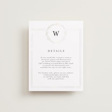 Gloss-Press Direction Cards