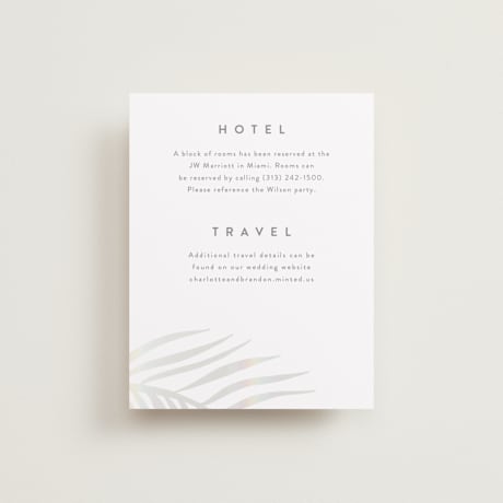 Gloss-Press Direction Cards