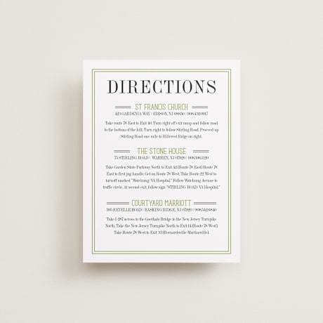 Direction Cards