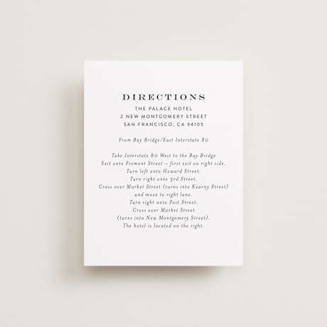 Direction Cards