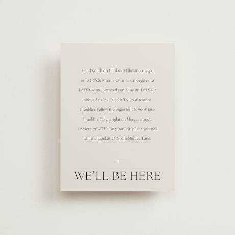 Direction Cards