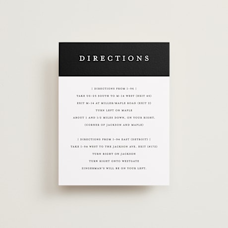Direction Cards