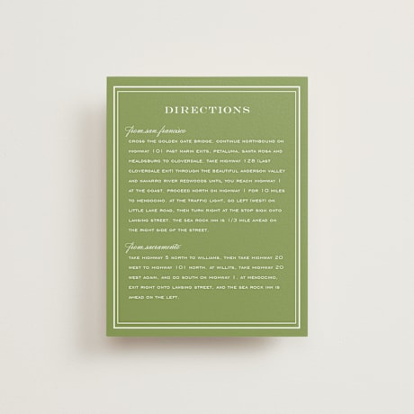 Direction Cards