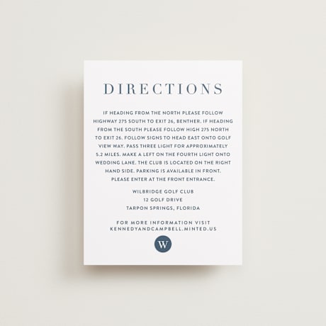 Direction Cards