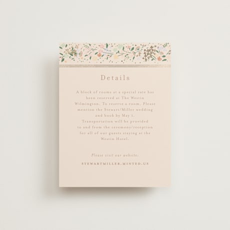 Foil-Pressed Direction Cards