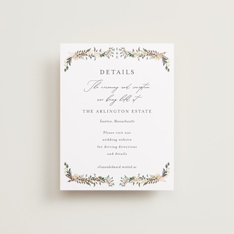Foil-Pressed Direction Cards