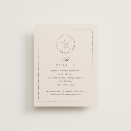 Foil-Pressed Direction Cards
