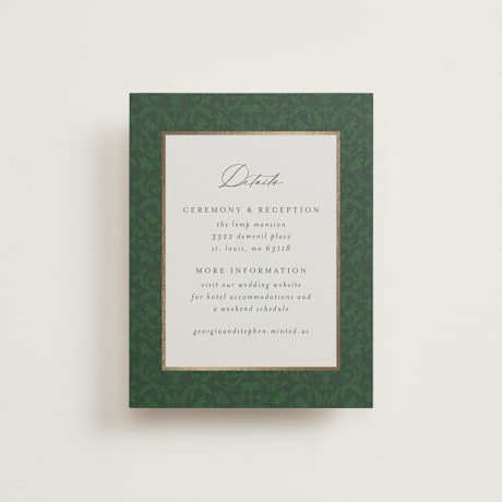 Foil-Pressed Direction Cards