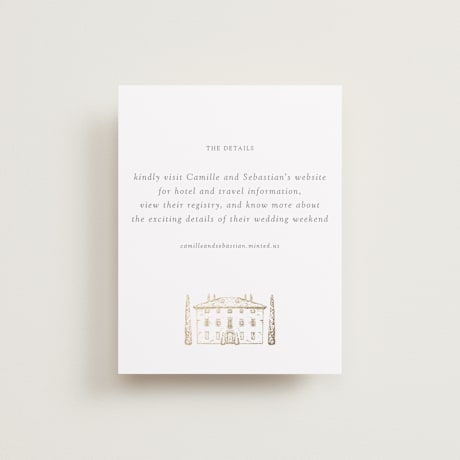 Foil-Pressed Direction Cards