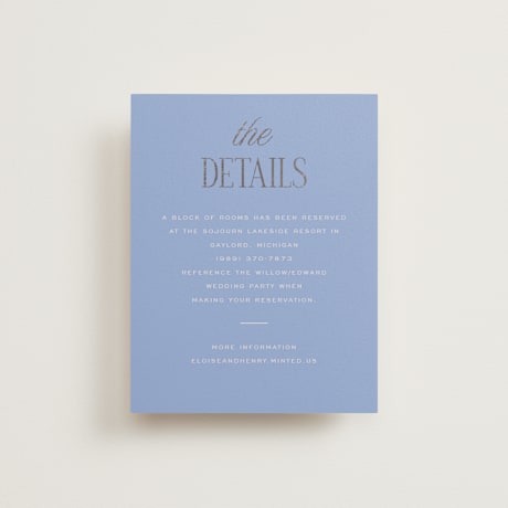 Foil-Pressed Direction Cards