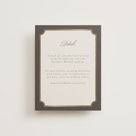 Foil-Pressed Direction Cards