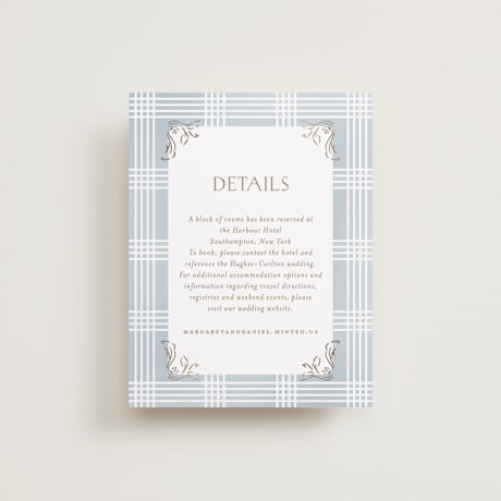 Foil-Pressed Direction Cards