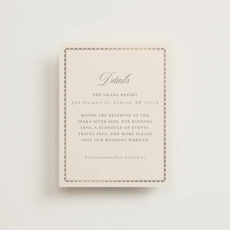 Foil-Pressed Direction Cards