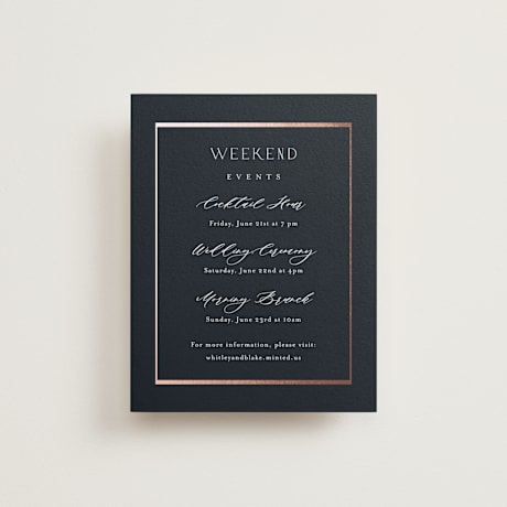 Foil-Pressed Direction Cards