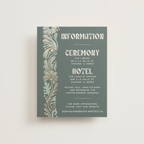 Foil-Pressed Direction Cards