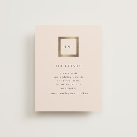 Foil-Pressed Direction Cards