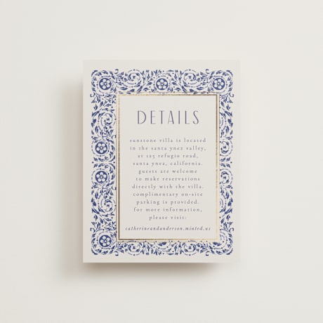 Foil-Pressed Direction Cards