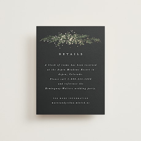 Foil-Pressed Direction Cards