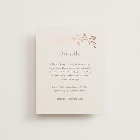 Foil-Pressed Direction Cards