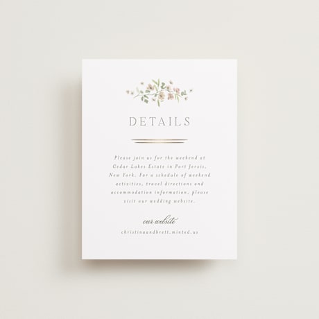 Foil-Pressed Direction Cards
