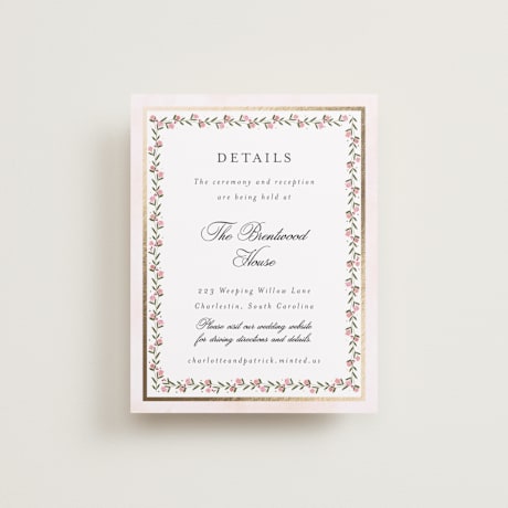 Foil-Pressed Direction Cards